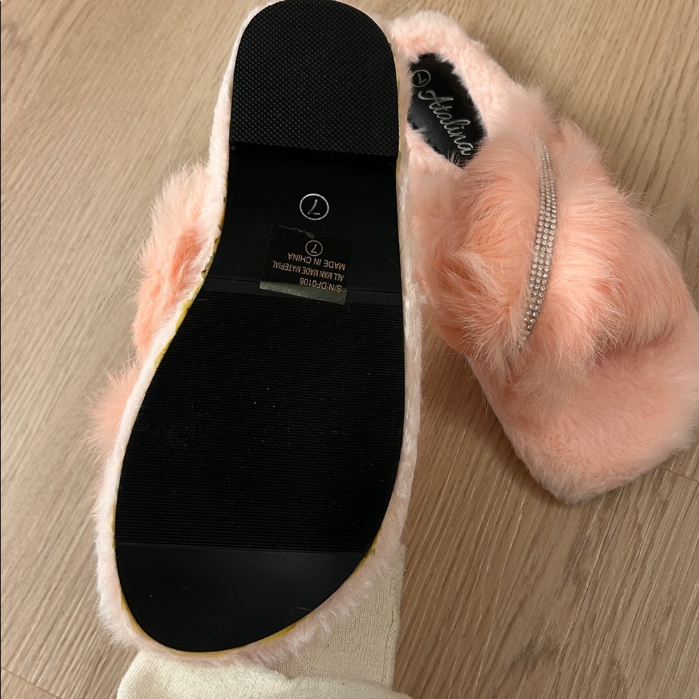 Pink Rhinestone Slippers - Picture 3 of 3